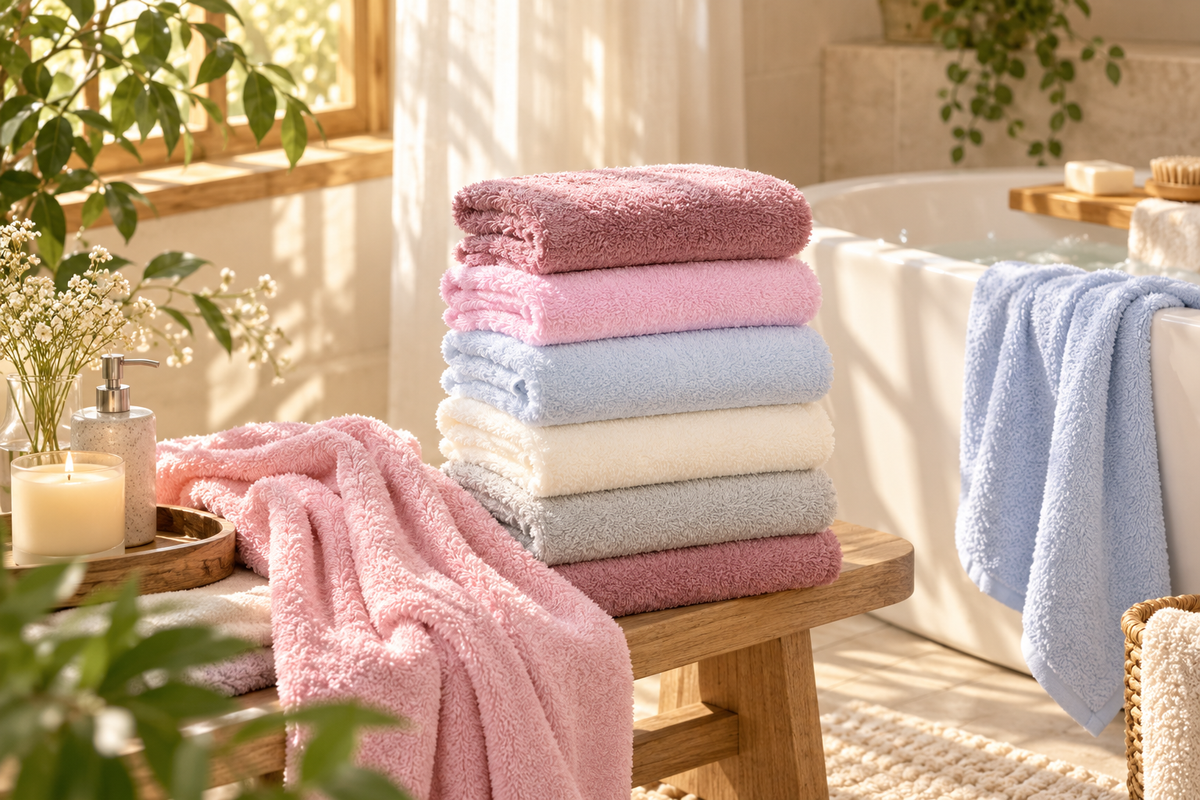 Bamboo Charcoal Velvet Bath Towel