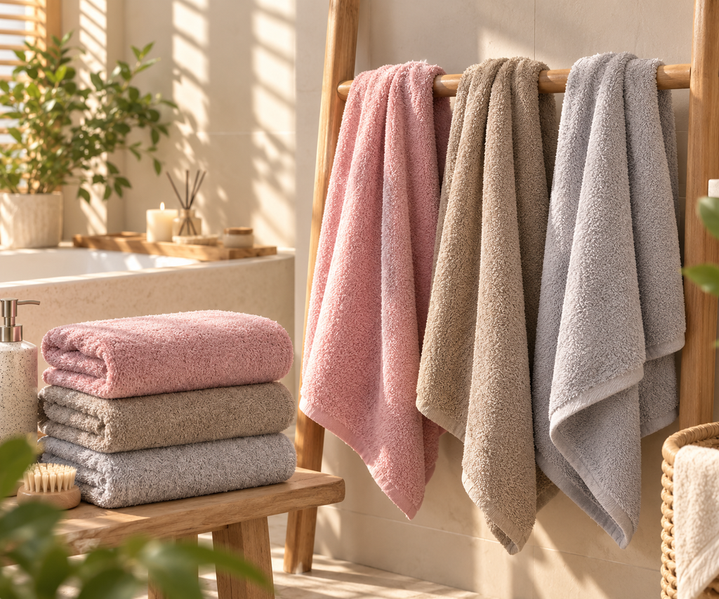 Luxury Coral Velvet Towel Set